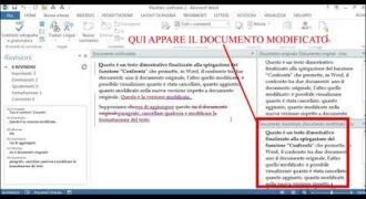 Come mettere a confronto due testi word