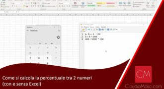 Come calcolare delta percentuale tra due numeri excel