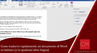 Come tradurre un file word in inglese