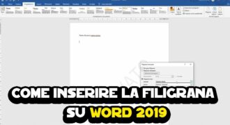 Come si fa la filigrana su word