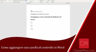 Come barrare una casella in word