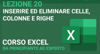 Come inserire le celle in excel