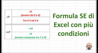 Come mettere due condizioni su excel?