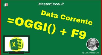 Come inserire data oggi in excel