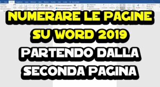 Come togliere l’intestazione dalla seconda pagina word