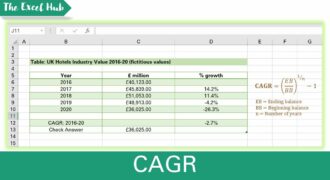 Come calcolare il cagr con excel