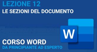 Come creare diverse sezioni in word