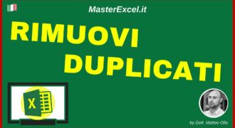 Come si eliminano I duplicati su excel