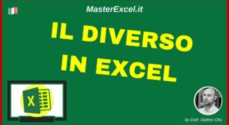 Come fare il diverso in excel