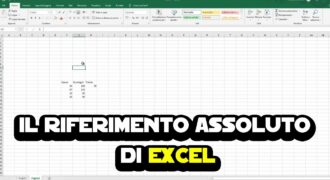 Come si fa il riferimento assoluto su excel