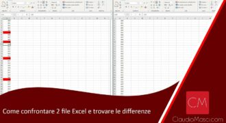 Come confrontare due liste in excel