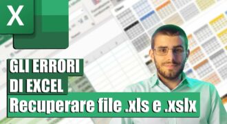 Come aprire un file excel danneggiato xlsx