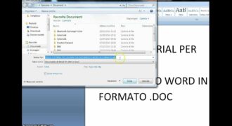 Come salvare un documento word in doc