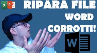 Come ripristinare un file di word