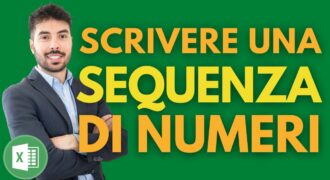 Come scrivere numeri in sequenza su excel