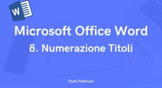 Come inserire titoli e sottotitoli in word